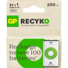 batteria ricaricabile gp batteries gp recyko 9v/200mah