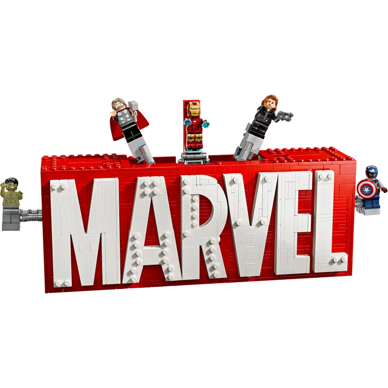 lego 76313 logo e minifigure marvel 931pz multicolore [76313]