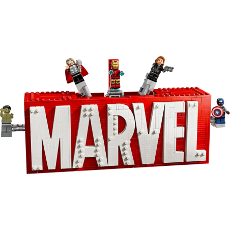 lego 76313 logo e minifigure marvel 931pz multicolore [76313]