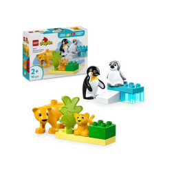 giocattolo lego 10442 famiglie di animali: pinguini e leoni multicolore