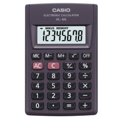 calcolatrice casio nero [hl-4a box]