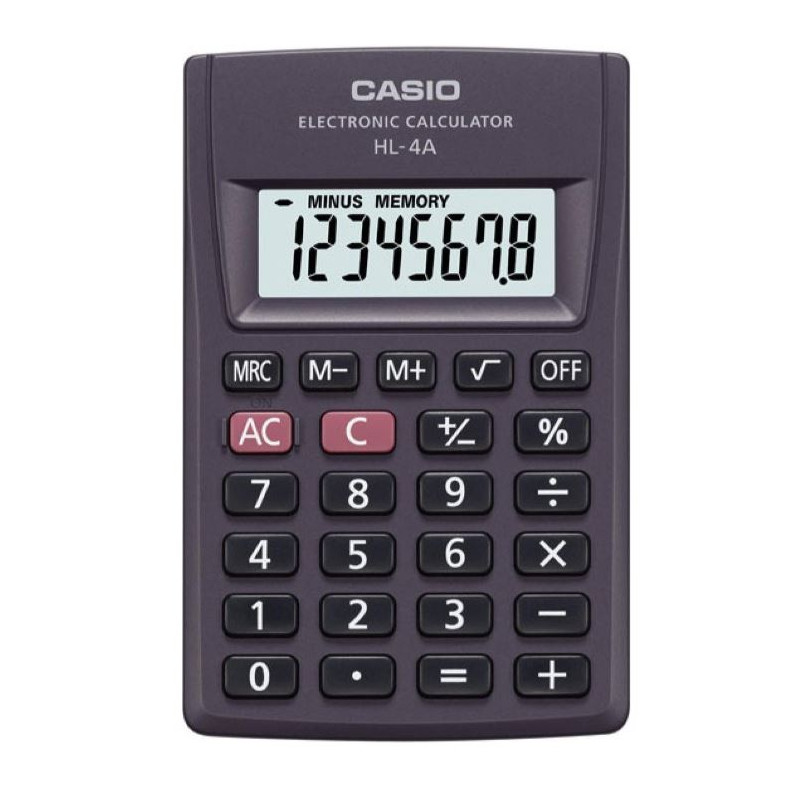 calcolatrice casio nero [hl-4a box]