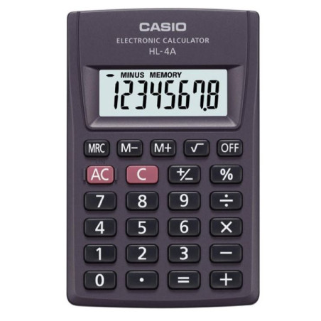 calcolatrice casio nero [hl-4a box]