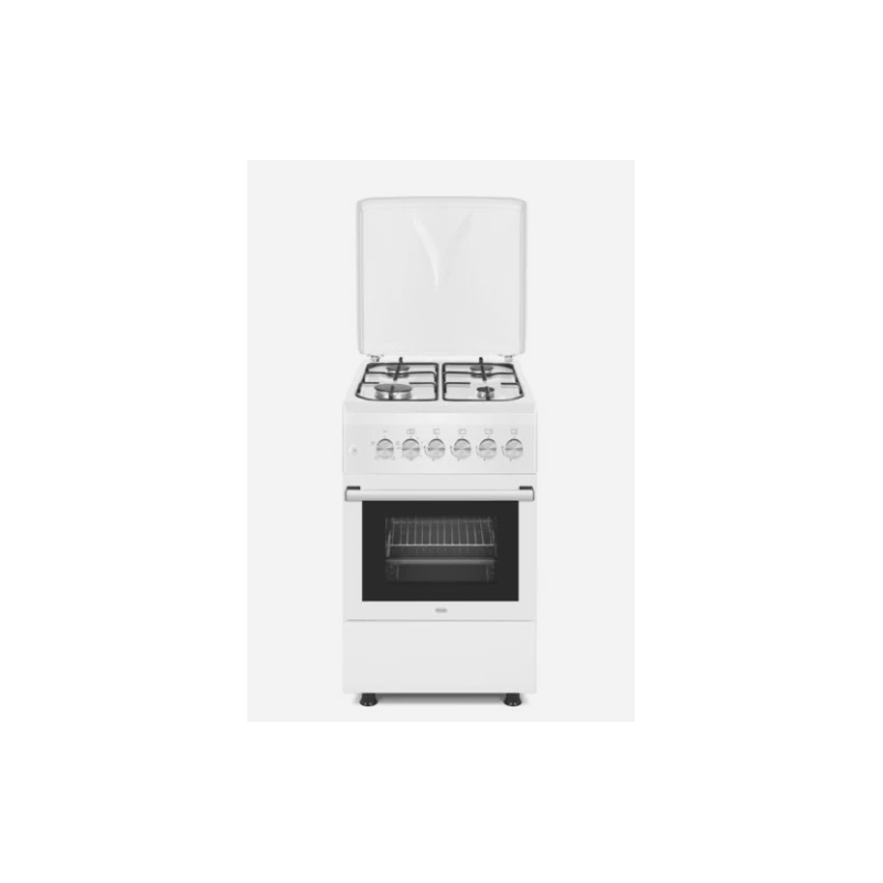 cucina a gas de longhi dl554ew2 52l 4 fuochi 50cm classe a bianco