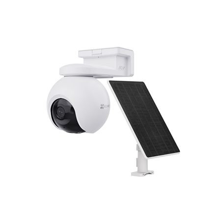 kit telecamera ip ezviz eb8 4k 4g con pannello solare 8w bianco-nero