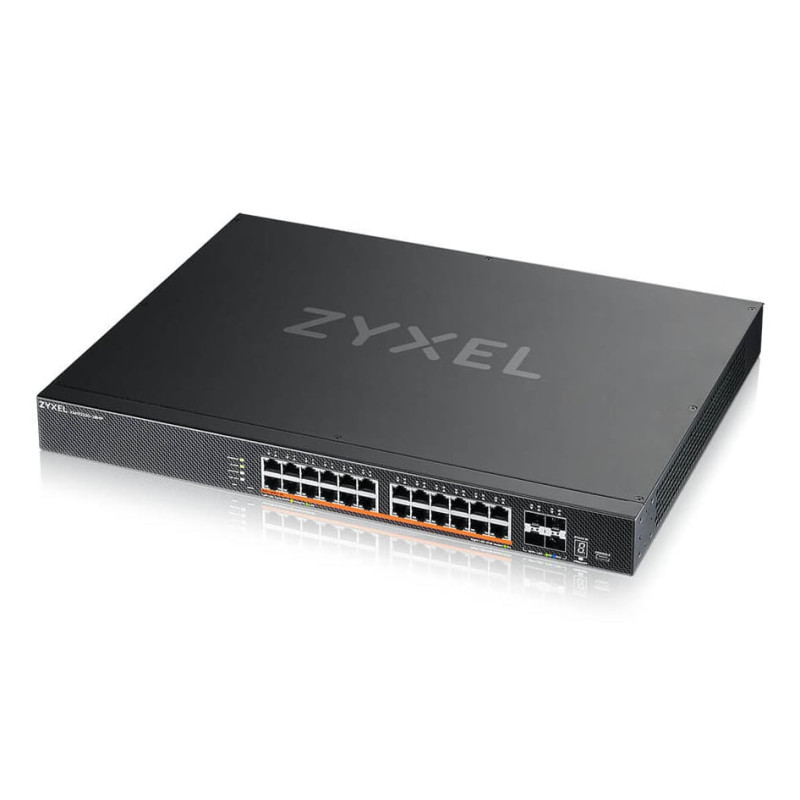 switch zyxel xmg2230-28hp gestito l3 28 porte nero [xmg2230-28hp-zz0101f]