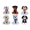 peluche globo 83437 pelux cane seduto assortito 35cm