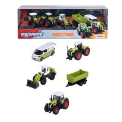 modellino simba majorette majo farm class 1/64 5pz multicolore