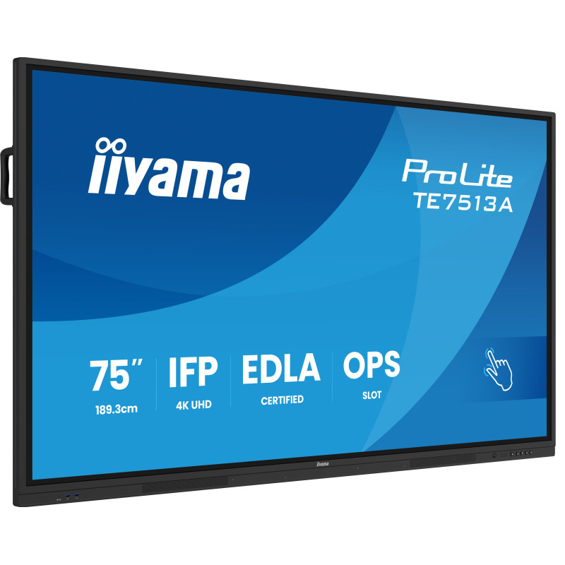 monitor led 75'' iiyama prolite te7513a-b2ag 4k uhd 3840x2160