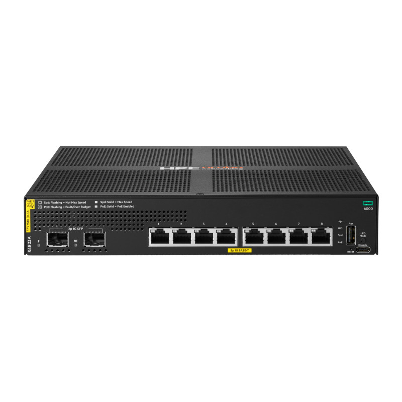 switch hp aruba networking cx 6000 gestito entry-level 8porte