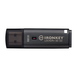 pen drive 32gb kingston ironkey locker+ 50g2 usb 3.2gen1 nero [iklp50g2/32gb]