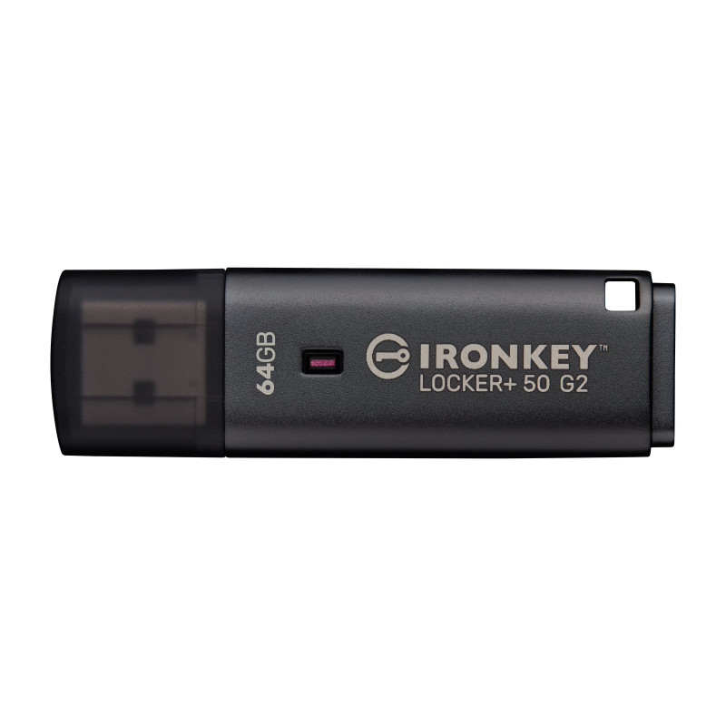 pen drive 64gb kingston ironkey locker plus 50g2 usb 3.2 gen1 nero