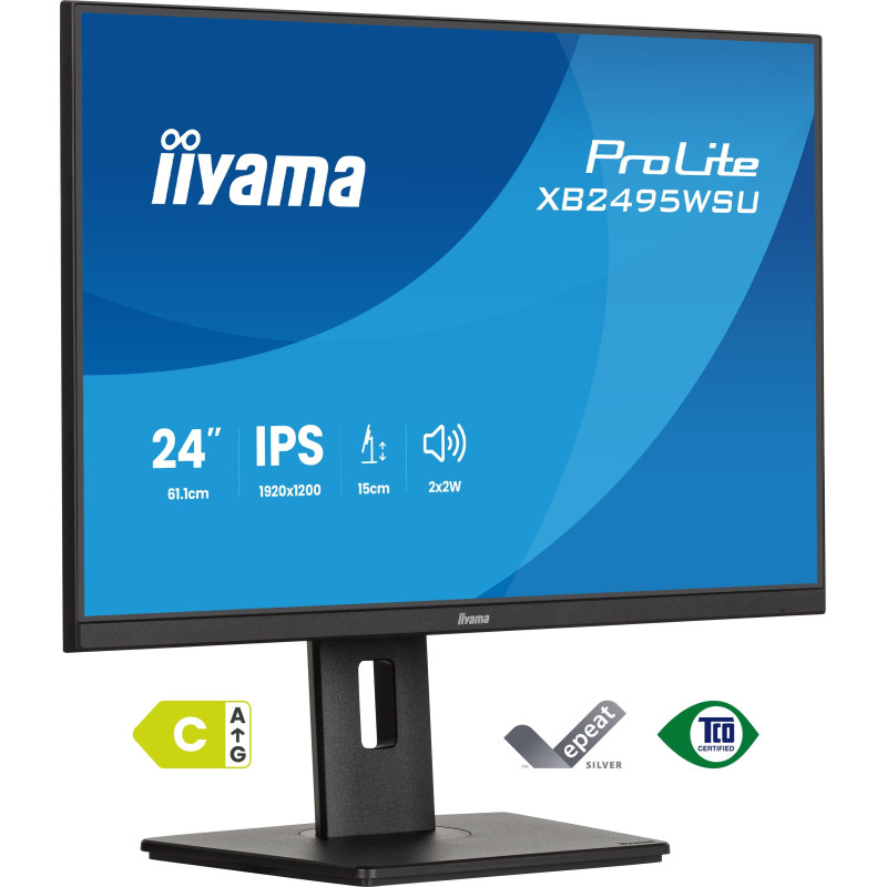 monitor led 24'' iiyama prolite xb2495wsu-b1 full hd