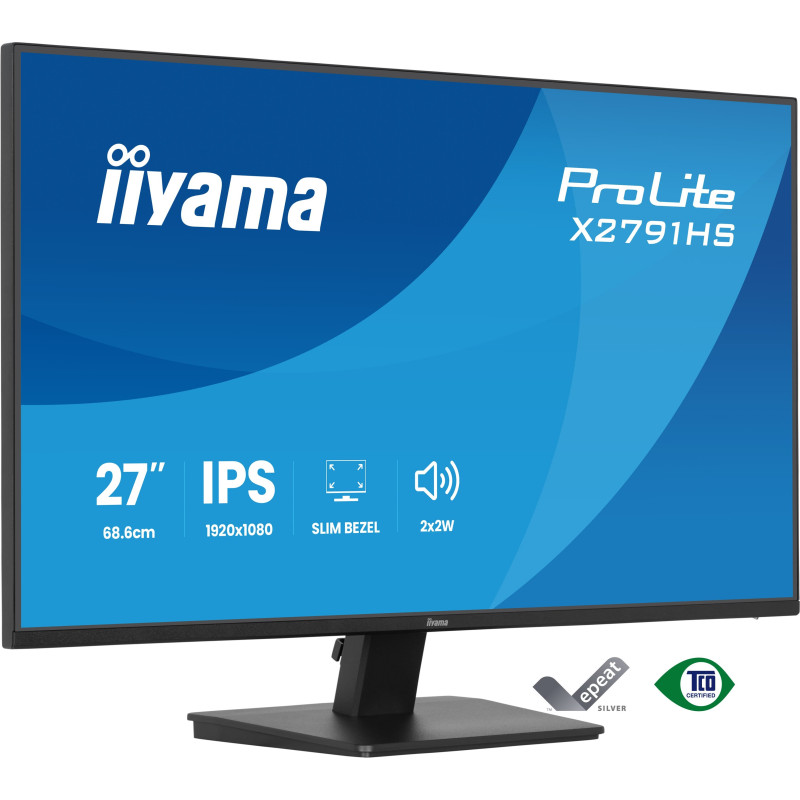 monitor led 27'' iiyama prolite x2791hs-b1 full hd 1920x1080