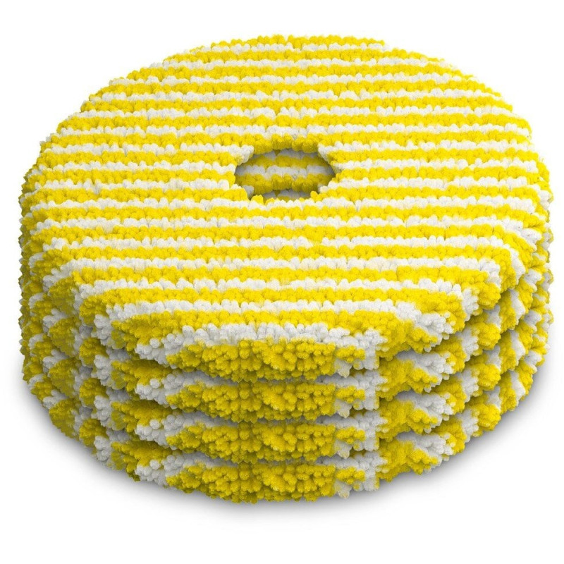 set panno karcher rvm 4 per robot aspirapolvere bianco giallo 4pz