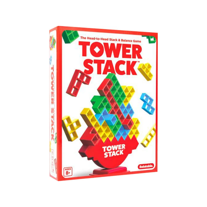 gioco di abilita' just play tower stack multicolore [98158]