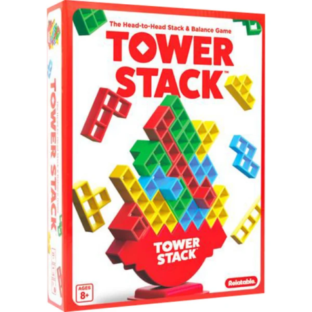 gioco di abilita' just play tower stack multicolore [98158]