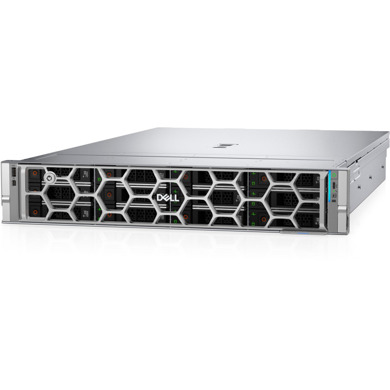 server dell r570 32gb 960gb 2u 3.5ghz sata 2.5" argento [3j05w]