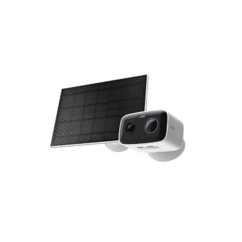 telecamera ip tp-link tapo tc80 2mp con pannello solare bianco