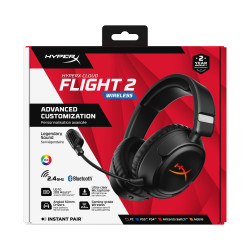 cuffie hyperx cloud flight 2 wireless bluetooth per gaming con microfono