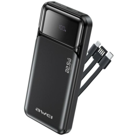 batteria portatile awei pa-91 powerbank 10000mah nero [azaweuapawe0305]