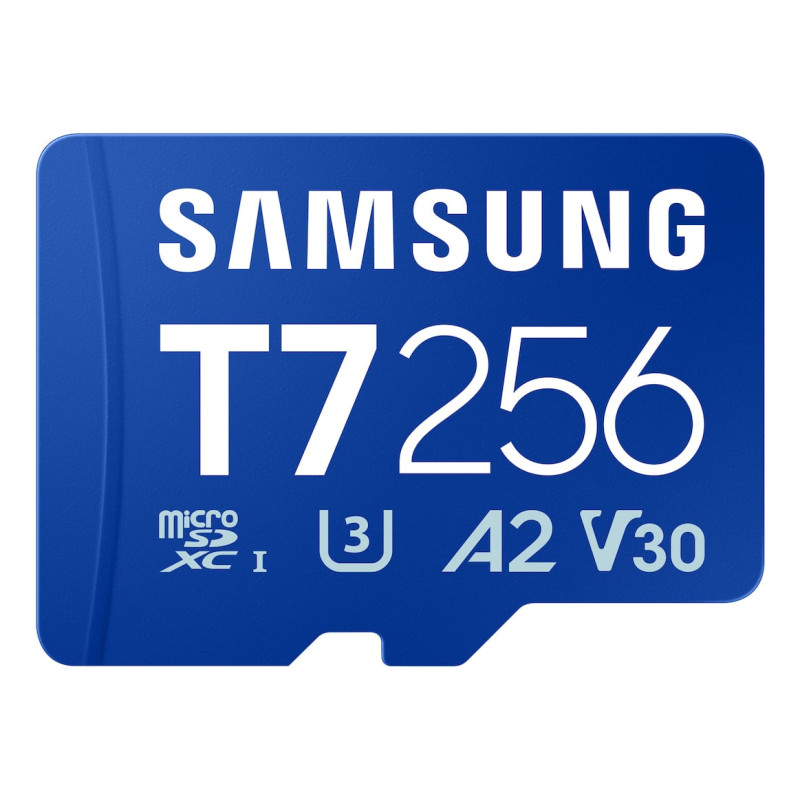 256gb scheda di memoria samsung t7 microsd blu [sfsammd256mbt70]
