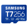 256gb scheda di memoria samsung t7 microsd blu [sfsammd256mbt70]