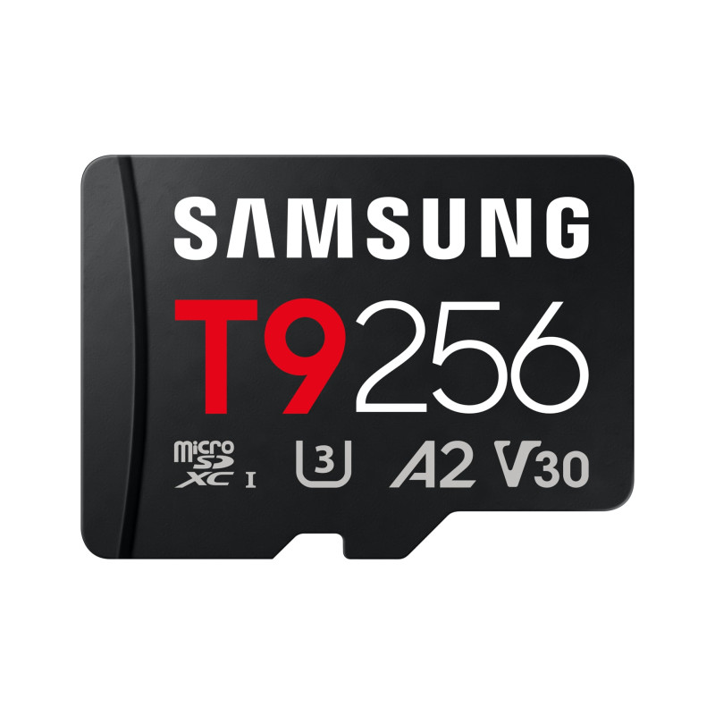 256gb scheda di memoria samsung t9 microsd nero [sfsammd256mht90]