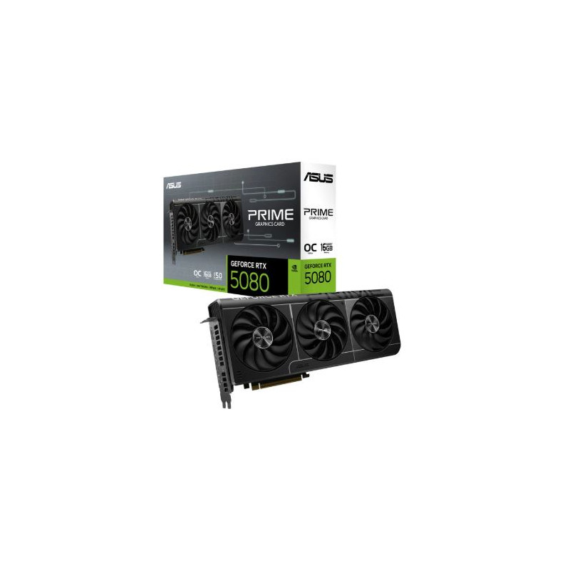 scheda video nvidia asus geforce rtx 5080 prime oc evo 16gb gddr7
