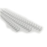scatola 100 dorsi spirale metallo 8mm argento 21 anelli ibiwire [ib160639]