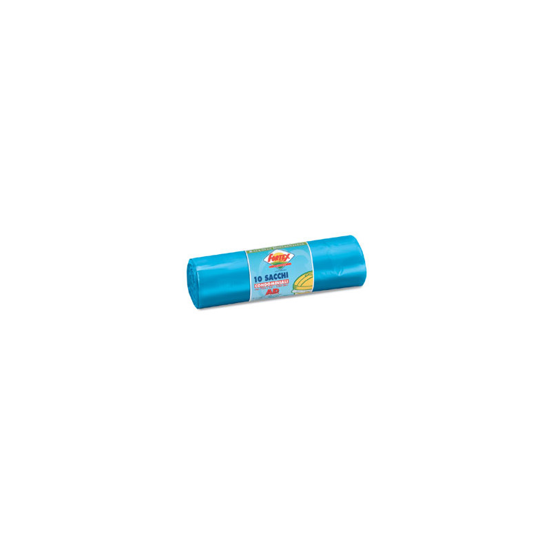 sacchi immondizia fortex 70x110cm 120 lt hd azzurro 10 pz [2006azzurro]