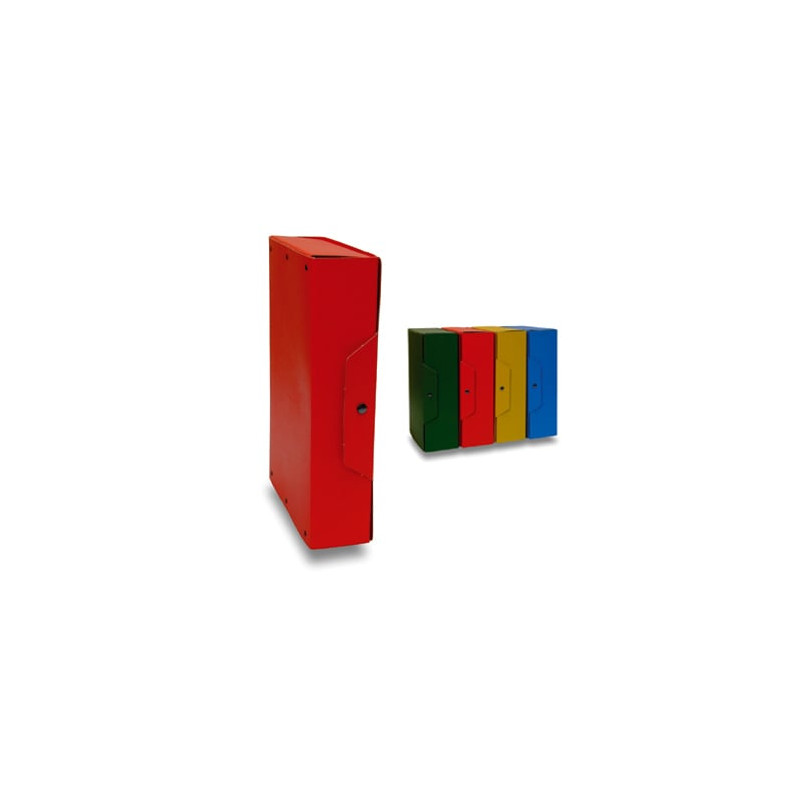 scatola progetto brefiocart 5 pz. con bottone dorso 6 rosso [020e7613r]
