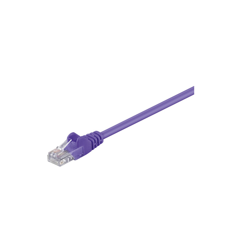 cavo di rete patch cca cat. 5e viola utp 1 mt