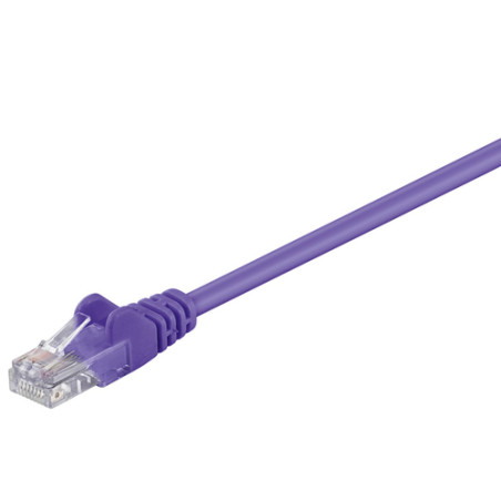 cavo di rete patch cca cat. 5e viola utp 1 mt