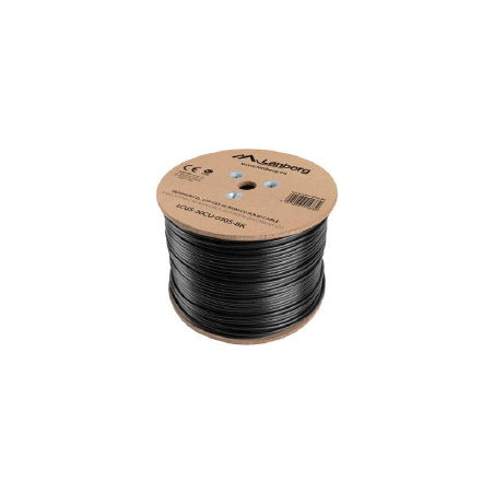 cavo di rete in matassa lanberg utp cat.5e 305m 100 cu [lcu5-30cu-0305-bk]