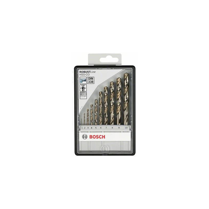 hss kit punte a spirale da metallo 10 parti bosch accessories 2607019925