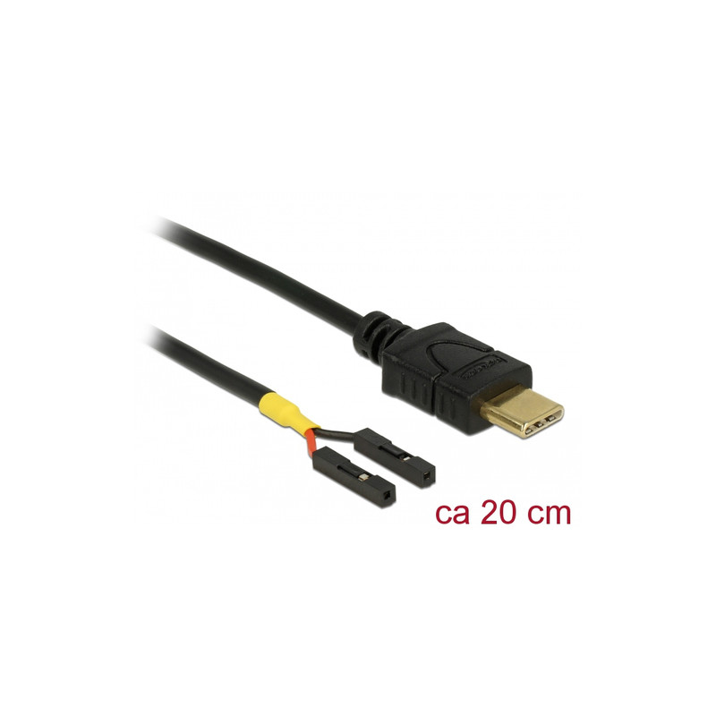 cavo delock 85395 usb type-c a 2x pin header m/f 2m [85395]