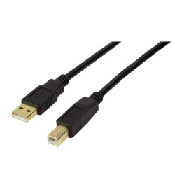 cavo logilink usb 2.0 am/bm 10m nero [aklliku00ua0264]