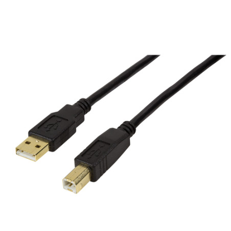 cavo logilink usb 2.0 am/bm 10m nero [aklliku00ua0264]