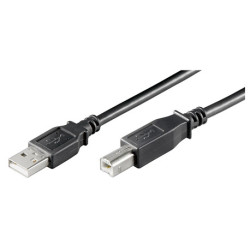 cavo lanberg usb 2.0 am-af 3m nero [aklagku00000027]