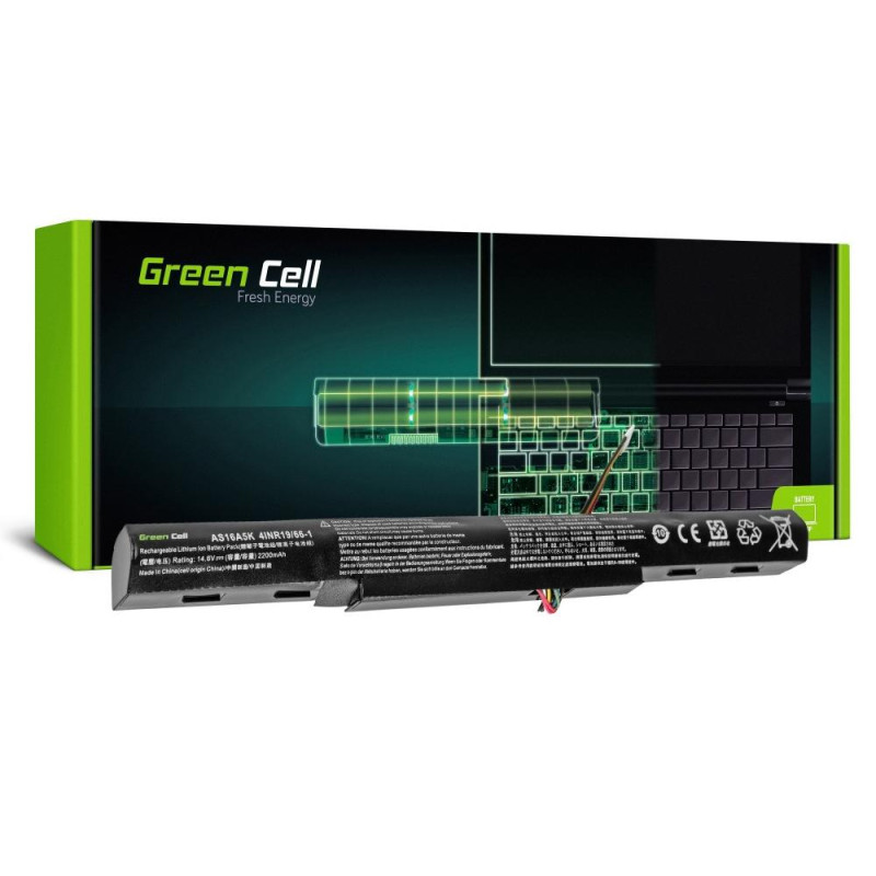 batteria notebook green cell as16a5k per aspire e 15 e15 e5-575