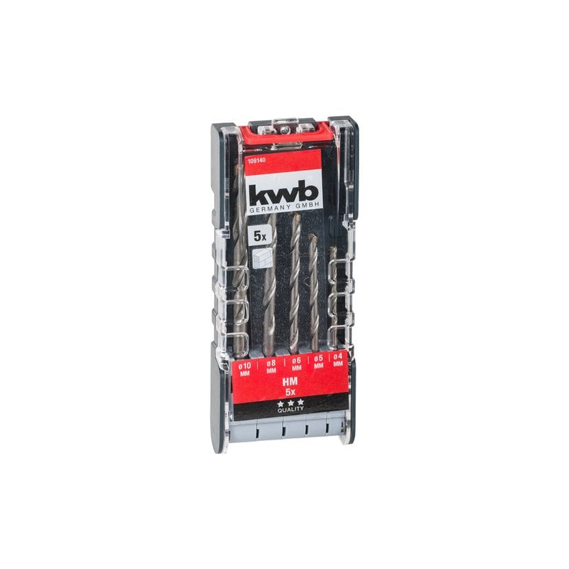 set punte kwb per pietra 5pz 109140
