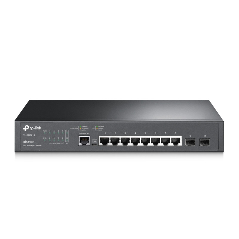 switch tp-link sg3210 l2 8x1gbe 2xsfp 1xconso [nutplsz8p00]