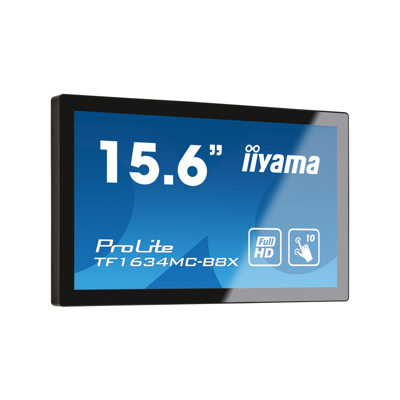 monitor touch led 16" iiyama prolite tf1634mc-b8x full hd