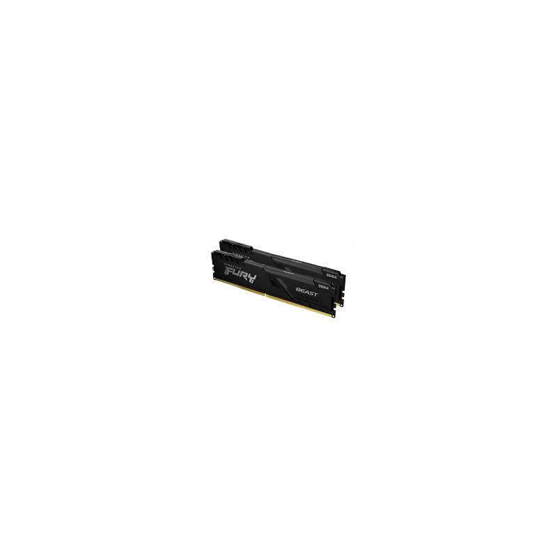 ram dimm ddr4 64gb kingston fury 3200mhz cl16 nero [kf432c16bbk2/64]