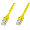 Cavo di rete techly patch in cca cat.6 giallo utp 1m