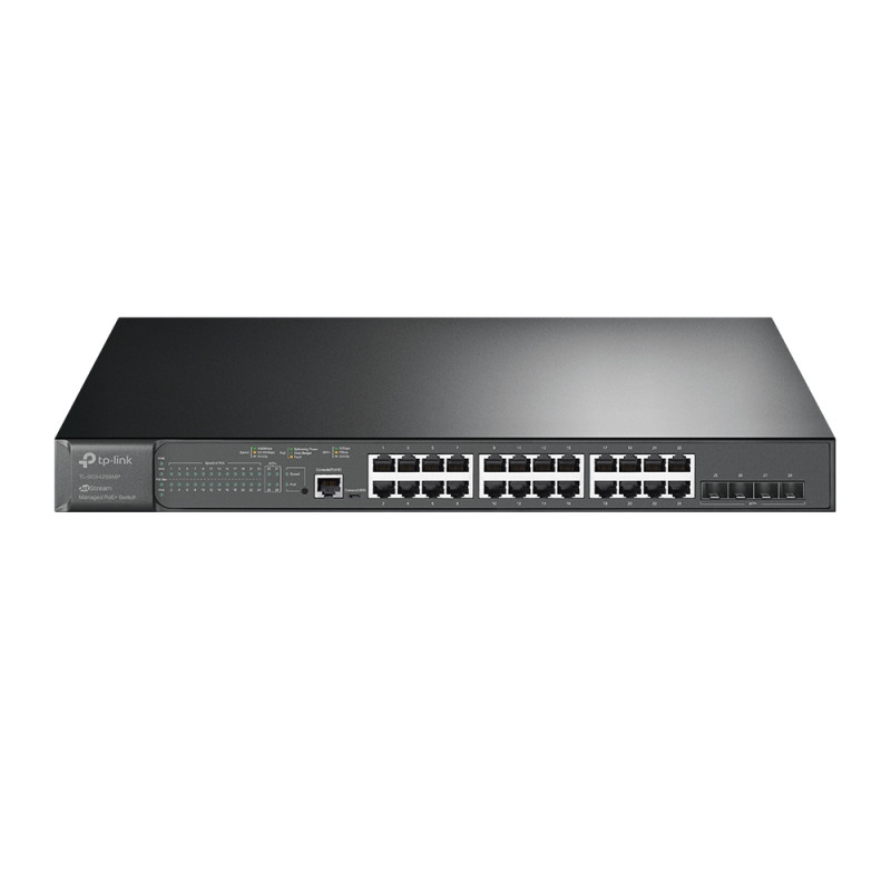 switch tp-link 24-port gigabit 4-port 10ge sfp+ l2+ managed