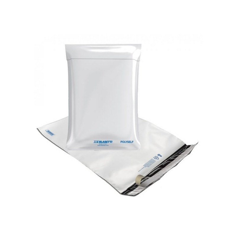 sacchetto polyself blasetti cf100 230x325cm bianco 100pz [0922]
