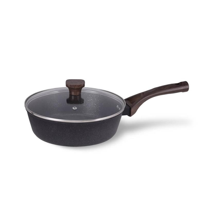 padella maestro con coperchio 24cm granito [mr-1216-24]