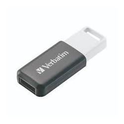 pendrive 128gb verbatim databar usb 2.0 grigio [49456]